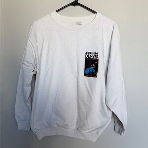 [VTG]- John Denver 1988 "Songs of the Future, Songs of the Past" tour. Crew Neck